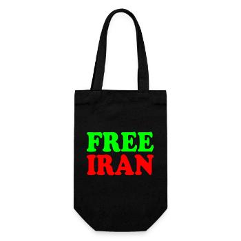 Free iran - Geschenkbeutel für Flaschen - Schwarz - Vorne