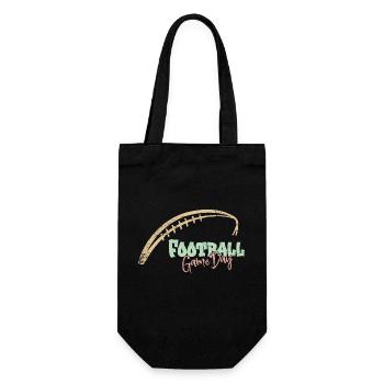 American Football Fan Shirt - Game Day Vintage - Geschenkbeutel für Flaschen - Schwarz - Vorne