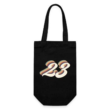 23ème anniversaire vintage - Sac à bouteille - noir - Devant