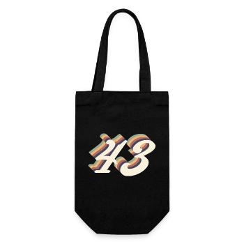 43ème anniversaire vintage - Sac à bouteille - noir - Devant