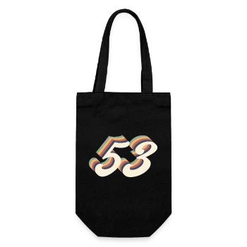 53ème anniversaire vintage - Sac à bouteille - noir - Devant