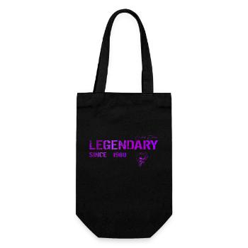 Legendary since 1980 Gift - Gift Bag for Bottles - black - Front