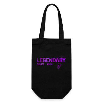 Legendary since 1990 Gift - Gift Bag for Bottles - black - Front