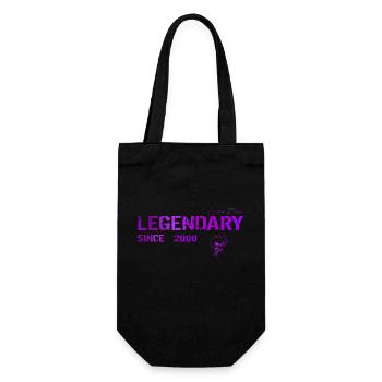 Legendary since 2000 Geschenk - Geschenkbeutel für Flaschen - Schwarz - Vorne