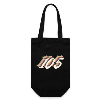 Jahrgang zum 105-jährigen Jubiläum - Geschenkbeutel für Flaschen - Schwarz - Vorne