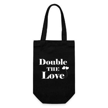 Grossesse Baby shower Babyshower Boy Girl - Sac à bouteille - noir - Devant