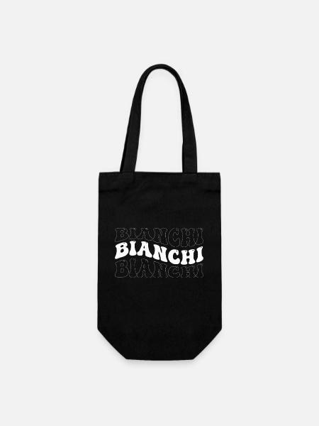 Funny Bianchi Groovy 4 Männer Frauen Cool Bianchi Krawatte - Geschenkbeutel für Flaschen - Schwarz