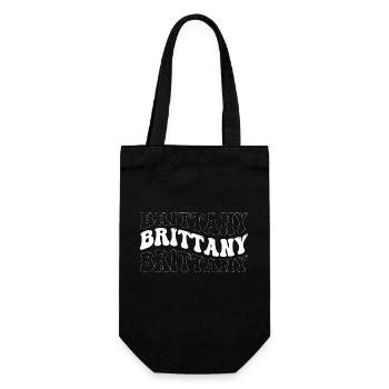 Drôle Bretagne Groovy 4 Hommes Femmes Cool Bretagne - Sac à bouteille - noir - Devant