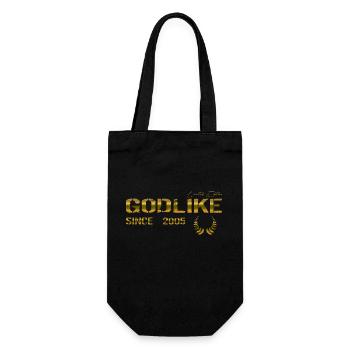 Godlike since 2005 - Geschenkbeutel für Flaschen - Schwarz - Vorne
