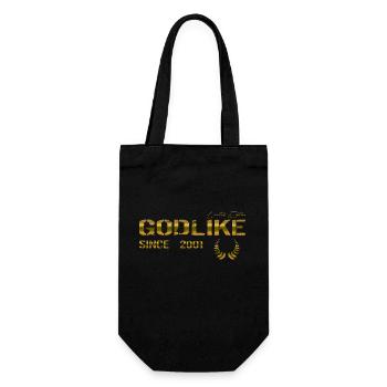 Godlike since 2001 - Geschenkbeutel für Flaschen - Schwarz - Vorne