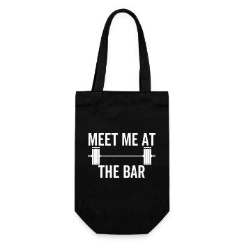 Meet Me At The Bar - Gift Bag for Bottles - black - Front
