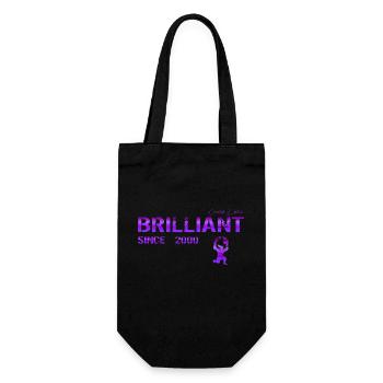 Brilliant since 2000 - Geschenkbeutel für Flaschen - Schwarz - Vorne