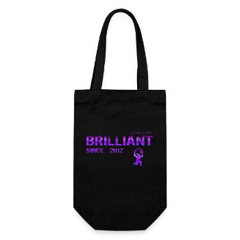 Brilliant since 2012 - Gift Bag for Bottles - black - Front