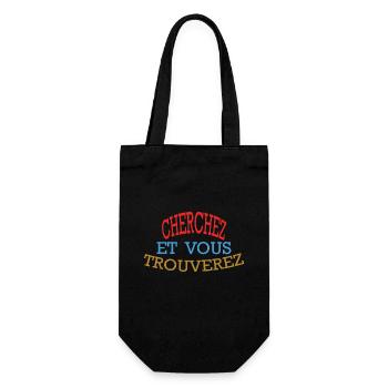 CHERCHEZ ET VOUS TROUVEREZ - Rouge Bleu Dorée - Sac à bouteille - noir - Devant