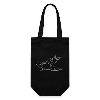 Killer whale - Gift Bag for Bottles - black - Front