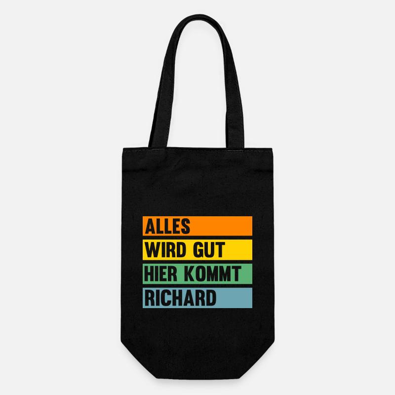 Richard - Geschenkbeutel für Flaschen - Schwarz