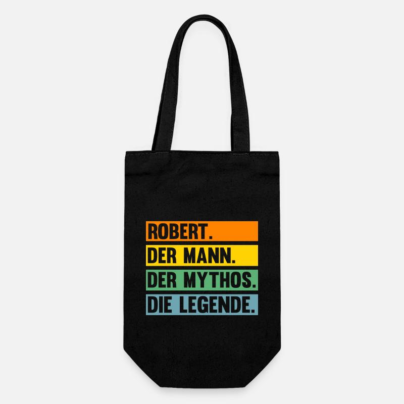 Robert - Geschenkbeutel für Flaschen - Schwarz