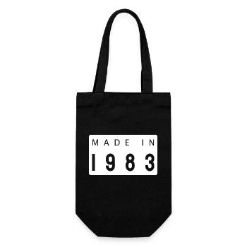 Fait en 1983 Année du cadeau de naissance - Sac à bouteille - noir - Devant