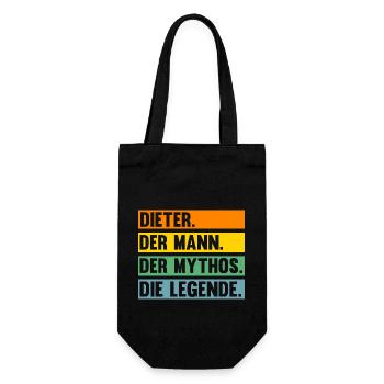 Dieter - Geschenkbeutel für Flaschen - Schwarz - Vorne