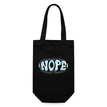 Nope - Geschenkbeutel für Flaschen - Schwarz - Vorne