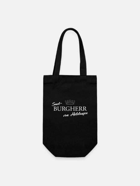 Sand-Burgherr von Hiddensee - Geschenkbeutel für Flaschen - Schwarz