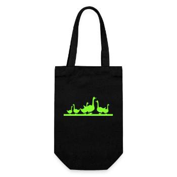 Famille des oies - Sac à bouteille - noir - Devant