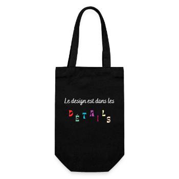 Le design est dans les détails - Sac à bouteille - noir - Devant