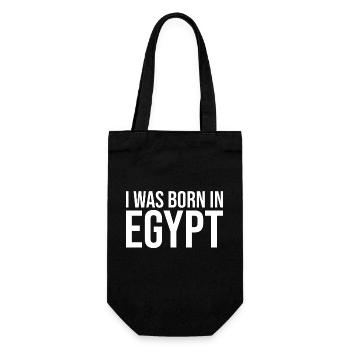 Je suis né en Egypte - Sac à bouteille - noir - Devant
