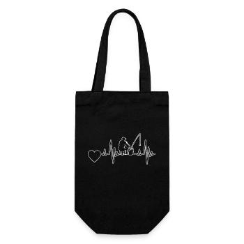 Fishing Fishing Fishing Fishing Fishing Hooks - Gift Bag for Bottles - black - Front