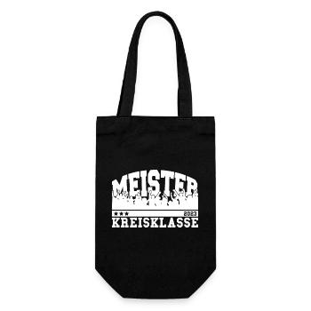 Meister 2023 Kreisklasse Aufstieg Fußball - Geschenkbeutel für Flaschen - Schwarz - Vorne