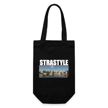 Strastyle - Geschenkbeutel für Flaschen - Schwarz - Vorne