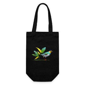 Bird - Gift Bag for Bottles - black - Front