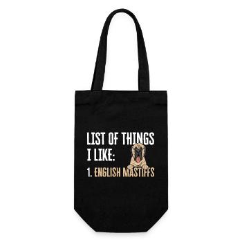 Mastiff Dog Old English Mastiff - Gift Bag for Bottles - black - Front