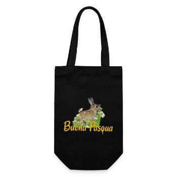 buona pasqua Frohe Ostern - Geschenkbeutel für Flaschen - Schwarz - Vorne