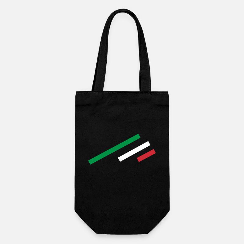 Italie Stripe - Sac à bouteille - noir