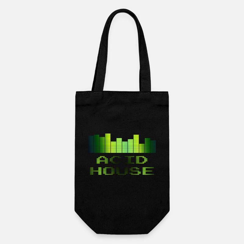 Acid House - Gift Bag for Bottles - black