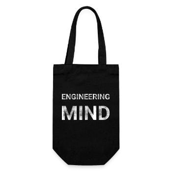 Engineering Mind - Gift Bag for Bottles - black - Front