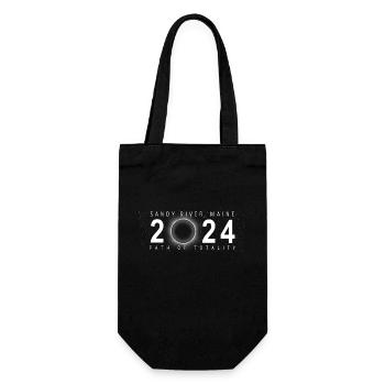 Solar Eclipse Sandy River Maine April 8 2024 - Gift Bag for Bottles - black - Front