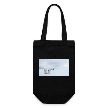 Majestic polar bear in the Arctic 🐻❄️ - Gift Bag for Bottles - black - Front