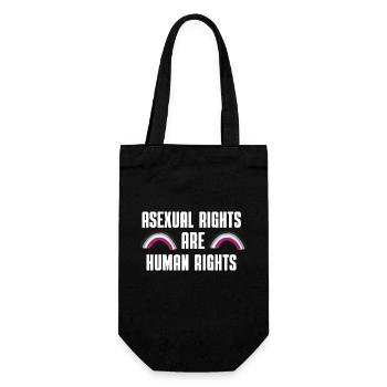 Ace Pride Month Regenbogen Geschenk LGBT Asexuell - Geschenkbeutel für Flaschen - Schwarz - Vorne