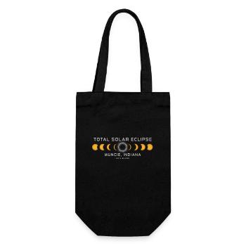 Muncie Indiana Solar Eclipse 2024 8 avril Souvenir - Sac à bouteille - noir - Devant