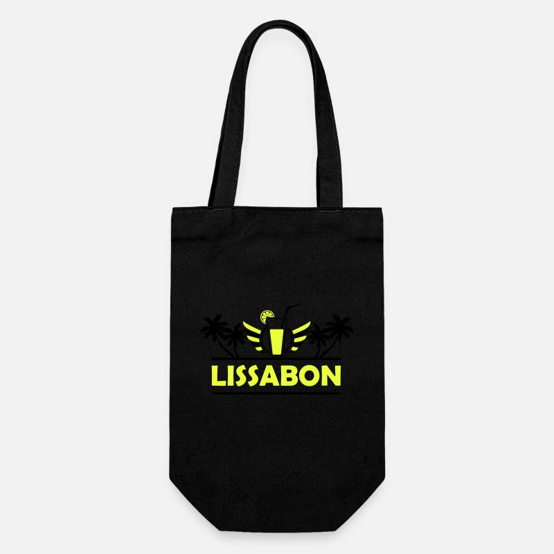 Lisbon - Gift Bag for Bottles - black