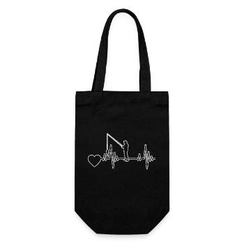 Fishing Fishing Fishing Fishing Fishing Hooks - Gift Bag for Bottles - black - Front