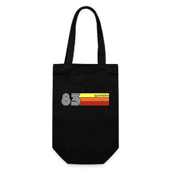 1983 Birthday born in 1983 Retro Vintage - Gift Bag for Bottles - black - Front