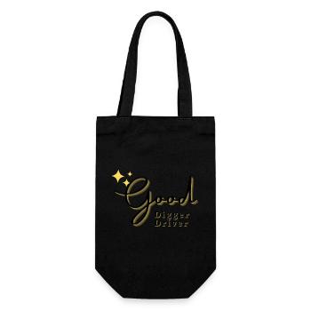 Good Digger driver - Gift Bag for Bottles - black - Front