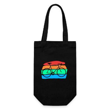 Bicycle - Gift Bag for Bottles - black - Front