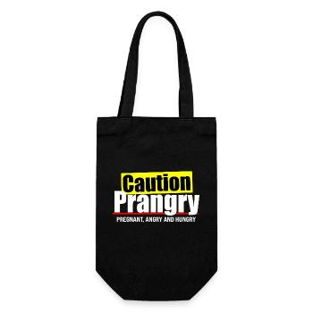 Prangry funny quote - Gift Bag for Bottles - black - Front