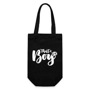 thatsmyboy - Geschenkbeutel für Flaschen - Schwarz - Vorne