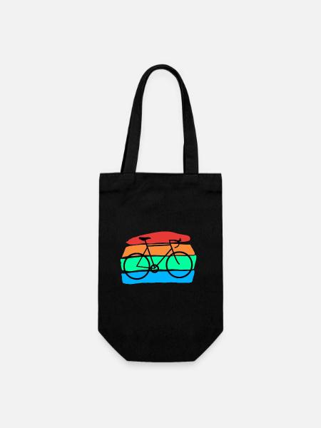 Bicycle - Gift Bag for Bottles - black