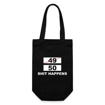 Lustiger Spruch Witzig Humor Geschenkidee - Geschenkbeutel für Flaschen - Schwarz - Vorne